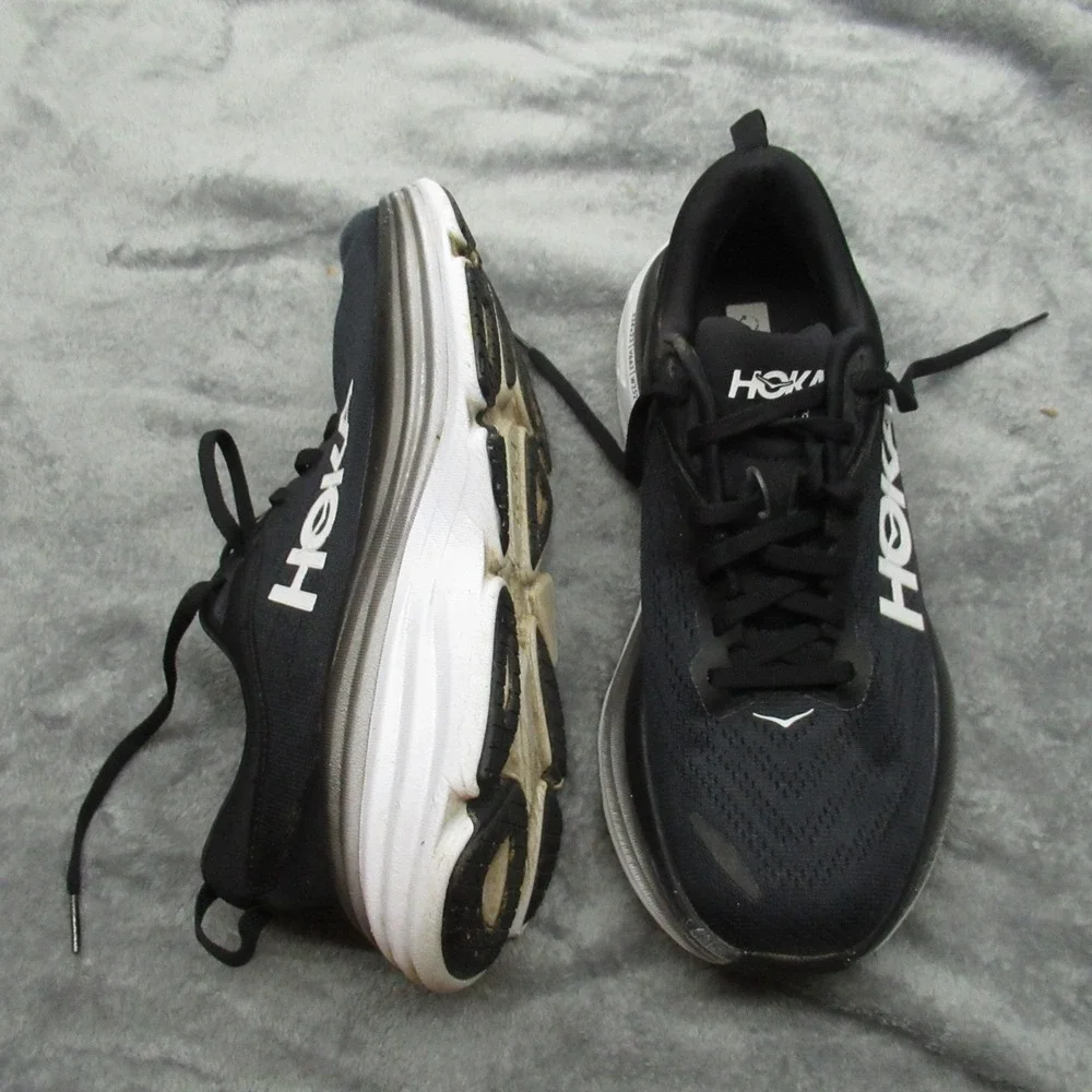 Hoka Bondi 8 Women 9B Black‎ Running Jog Gym Yoga Lightweight Active Crossfit